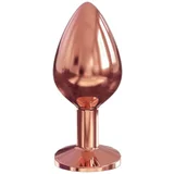 Dorcel Diamond Plug M - aluminijski analni dildo - srednji (ružičasto zlato)