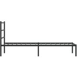 vidaXL Metalni okvir za krevet s uzglavljem crni 75x190 cm | shoptok.hr