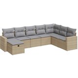 vidaXL 8-dijelni set vrtnih sofa od poliratana s jastucima bež | shoptok.hr