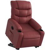  Naslonjač na podizanje od umjetne kože crvena boja vina | shoptok.hr