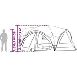  Obiteljski šator za 10 osoba Zelena i Siva 460 x 430 x 214 cm | shoptok.hr