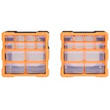  Organizatori s 12 ladica 2 kom 26,5 x 16 x 26 cm | shoptok.hr
