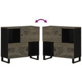  Komoda crna 80x33x75 cm Puno drvo Mango | shoptok.hr