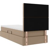  Krevet s od storage s madracem Kapućino 90 x 190 cm Lažna koža | shoptok.hr