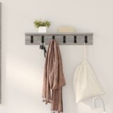 vidaXL Nadwyčajna obešalnik za plašče Siva sonoma 60 x 10.5 x 10.5 cm | Shoptok.si