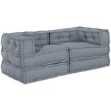  Modularna sofa 2 pcs Siva 140 x 70 x 56 cm Tkanina Cijene