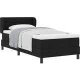 Posteljni okvir z vzmetnico Črna 100x200 cm Tkanina, (22052756) | Shoptok.si