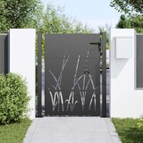  Vrtna vrata Crna 110 x 130 cm Čelik s praškastim premazom | Eponuda.ba