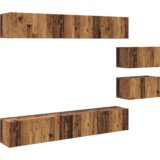  Set TV komoda Zidne s pohranom s vratima 8 pcs Staro drvo 60 x 30 x 30.5 cm | shoptok.hr