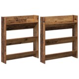  Ormarići za cipele na zidu 2 pcs Staro drvo 60 x 18 x 60 cm | shoptok.hr