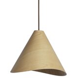  Drveni luster na sajli 1xE27/60W/230V, prečnik 33 cm, masivno drvo/hrast/kaučukovina | Eponuda.com