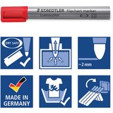 Marker za flipchart 2mm Lumocolor Staedtler 356-9 črn | shoptok.hr