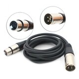  JWD-AU21 Mikrofonski kabl XLR, Muški ulaz na ženski ulaz, 2m, Crni Cene