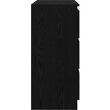  Komoda črni hrast 80x35x76 cm inženirski les | Shoptok.si