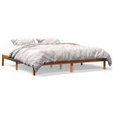 vidaXL okvir kreveta voštano smeđi 200 x 200 cm od masivne borovine | shoptok.hr