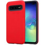 Cadorabo Ohišje, združljiv s Samsungom v nageljni rdeči - zunanji hibridni zaščitni pokrov z dodatnim oprijemom površine v trikotniku, narejen iz silikona in plastike, (20565637) Cene