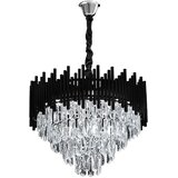 Toolight Viseća lampa s kristalima G063-CP 50cm crna | shoptok.hr
