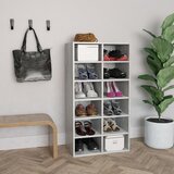  Stalak za cipele boja betona 54x34x100,5 cm konstruirano drvo | shoptok.hr