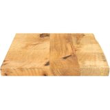 Stolna ploča 50 x 40 x 2,5 cm masivno drvo manga sa živim rubom | shoptok.hr