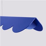 Thoro Temno modra aluminijasta LED viseča svetilka BISCUIT &amp;ndash; Slike
