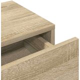 vidaXL Stenska polica s predali sonoma hrast 80x33x17 cm inž. les | Shoptok.si