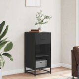 vidaXL Komoda crna 35,5 x 35 x 76 cm konstruirano drvo i metal | shoptok.hr