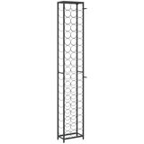 Stalak za vino za 57 boca crni 34 x 18 x 200 cm kovano željezo | shoptok.hr