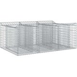  Gabionski uzdignuti krevet Srebrno 150 x 100 x 60 cm - 150 x 100 x 60 cm | shoptok.hr