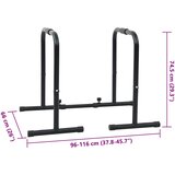 Šipka za dipove Crna 116 x 66 x 74,5 cm Čelik s prahom premazan | shoptok.hr