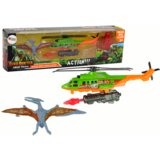 Green Helicopter Dinosaur Transport Dino Park Set | shoptok.hr
