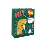  Poklon vrećica 32cm x 26cm x 10cm zelena dinosaur | shoptok.hr