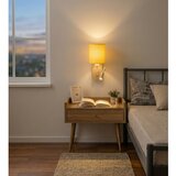  Brilagi - LED zidna lampa NUBILA WOOD 1xE27/25W/230V + LED/3W hrast/bela/žuta | Eponuda.com