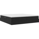  Krevet s madracem i skladištem Crna 200 x 200 cm Baršun | shoptok.hr