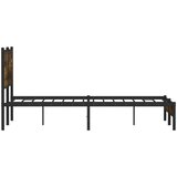  Metalni okvir kreveta bez madraca boja hrasta 140x190 cm | shoptok.hr