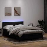 Box spring krevet s madracem crni 160x210 cm baršunasti | shoptok.hr