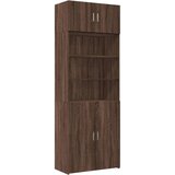 Furnova Omara za shranjevanje rjavi hrast 80x42,5x225 cm inženirski les, (21954155) | Shoptok.si