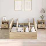  Krevet okvir za pohranu Sonoma hrast 120x200 cm | shoptok.hr