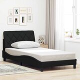  Okvir za krevet bez madraca crni 100x200 cm od tkanine | shoptok.hr