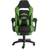 Aga Pisarniški stol črno-zelene barve z naslonom za noge, (21333462) | Shoptok.si