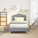  Posteljica za malčke z vzglavjem Svetlo siva 80 x 160 cm blago, (5000105571) | Shoptok.si