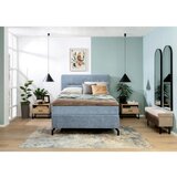 Esposa POSTELJA BOXSPRING 140 cm x 200 cm , tekstil svetlo modra | Shoptok.si