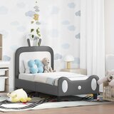  Okvir kreveta za malu djecu s naslonom Svijetlo siva PU | shoptok.hr