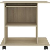 vidaXL Računalniška miza sonoma hrast 80x50x75 cm iverna plošča | Shoptok.si