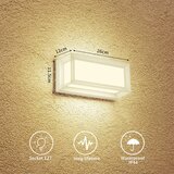  Brilagi - Spoljašnje zidno svetlo PARKER 1xE27/60W/230V belo IP44 | Eponuda.com