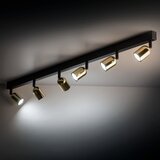 Stropno reflektorsko svetlo TOP 6xGU10/10W/230V crno/zlatno | Eponuda.com