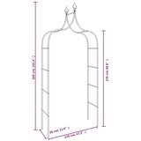  Vrtni lukovi 2 kom crni 120 x 38 x 260 cm čelični | Eponuda.ba