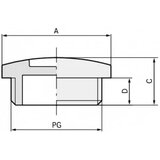  Vijak za zaključavanje PG42 polistiren svijetlo sive boje (RAL 7035) LappKabel SKINDICHT BLK PG 42 RAL 7035 LGY 25 kom Cijene