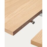 Kave Home Proširiv blagovaonski stol s pločom stola u dekoru hrasta u prirodnoj boji 90x120 cm Montuiri – | shoptok.hr