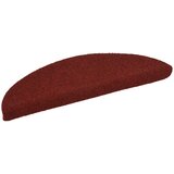 Prostirke za stepenice, samoljepljive, 30 kom, 56x17x3 cm, bordo crvene, poluokrugle | shoptok.hr