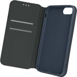 AVIZAR Magnetni preklopni ovitek za iPhone SE 2022, 2020 in 8, 7, 6S, 6, držalo za kartice in video držalo - modra, (20632596) | Shoptok.si